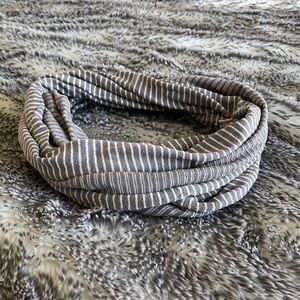 Striped infinity scarf